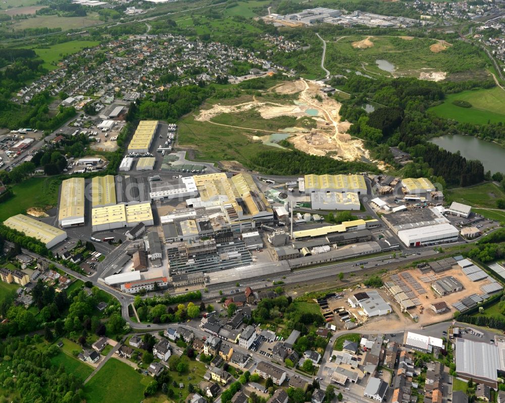 Aerial image Wirges - Industrial and commercial area in Wirges in the state Rhineland-Palatinate