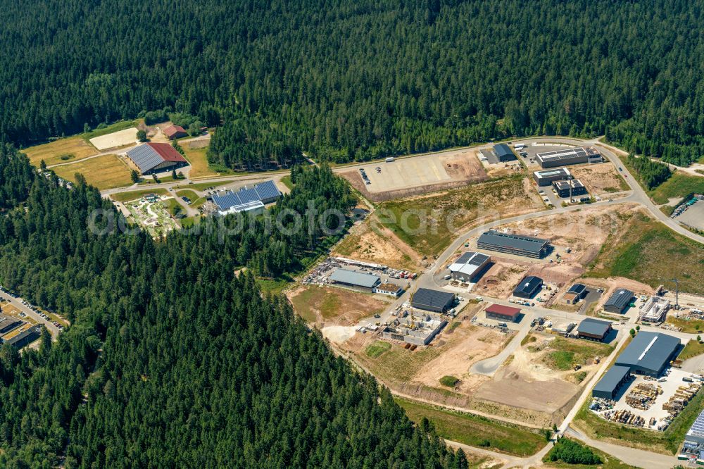 Aerial photograph Wittlensweiler - Industrial and commercial area in Wittlensweiler in the state Baden-Wuerttemberg, Germany