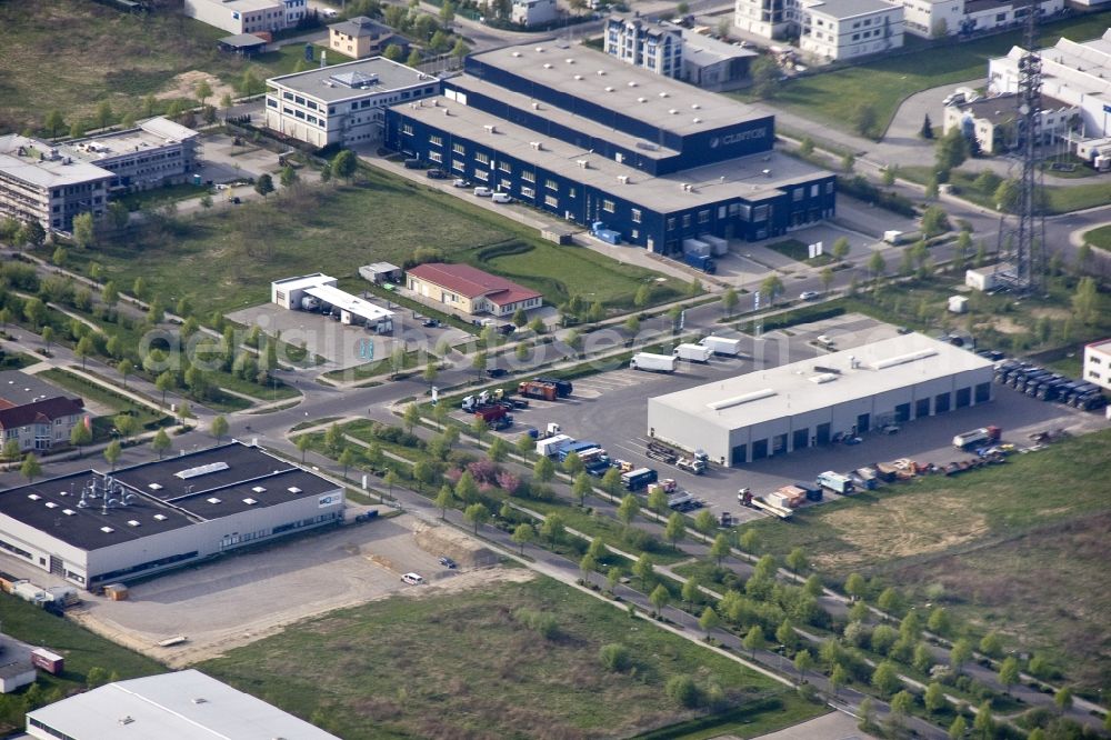 Aerial image Dahlwitz Hoppegarten - Industrial and business park Dahlwitz in Brandenburg