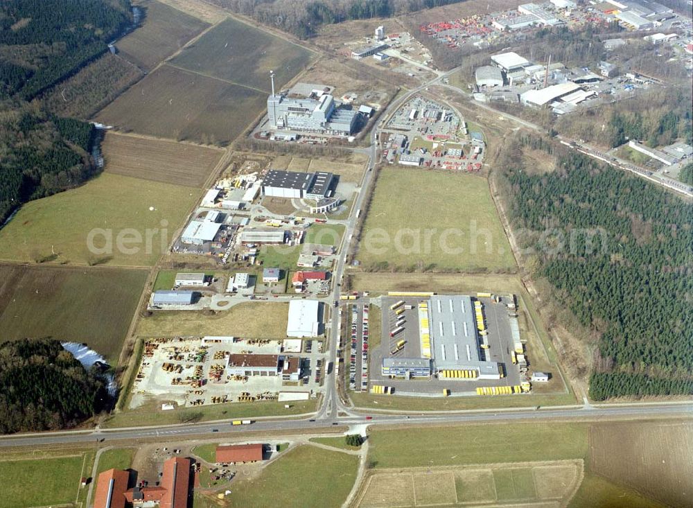 Aerial photograph Weißenhorn / Bayern - Industrie- und Gewerbepark Südlicher Eschach bei Weißenhorn in Bayern. Ein Projekt der Firma WAYSS & FREYTAG Projektentwicklung.