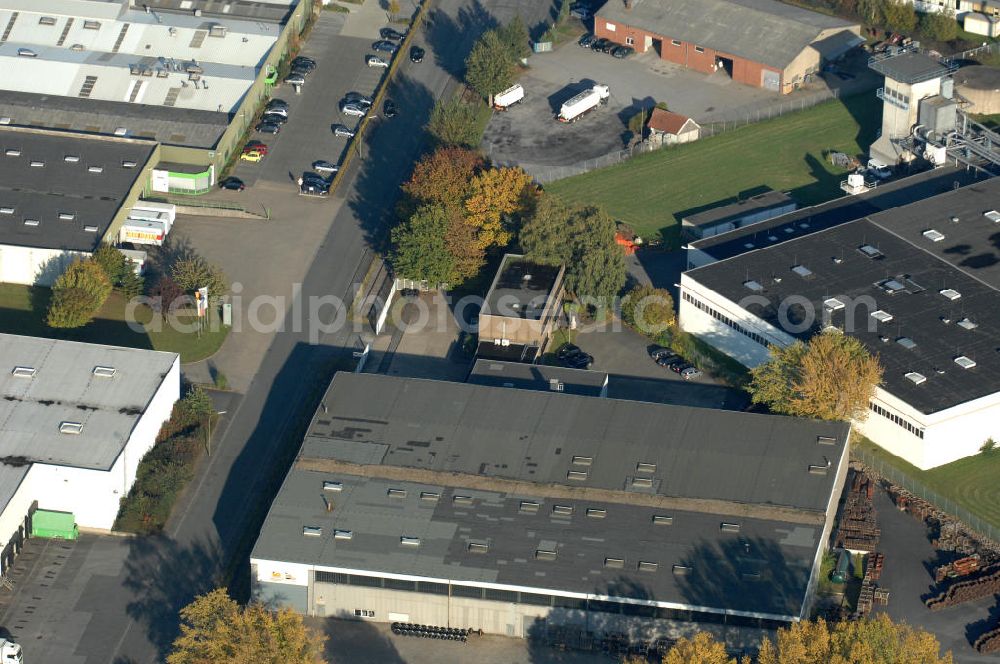 Aerial image Bönen - Industrie-Lagerhalle an der Rudolf-Diesel-Strasse 10 in 59199 Bönen - ein Projekt der Unternehmensgruppe Markus Gerold.