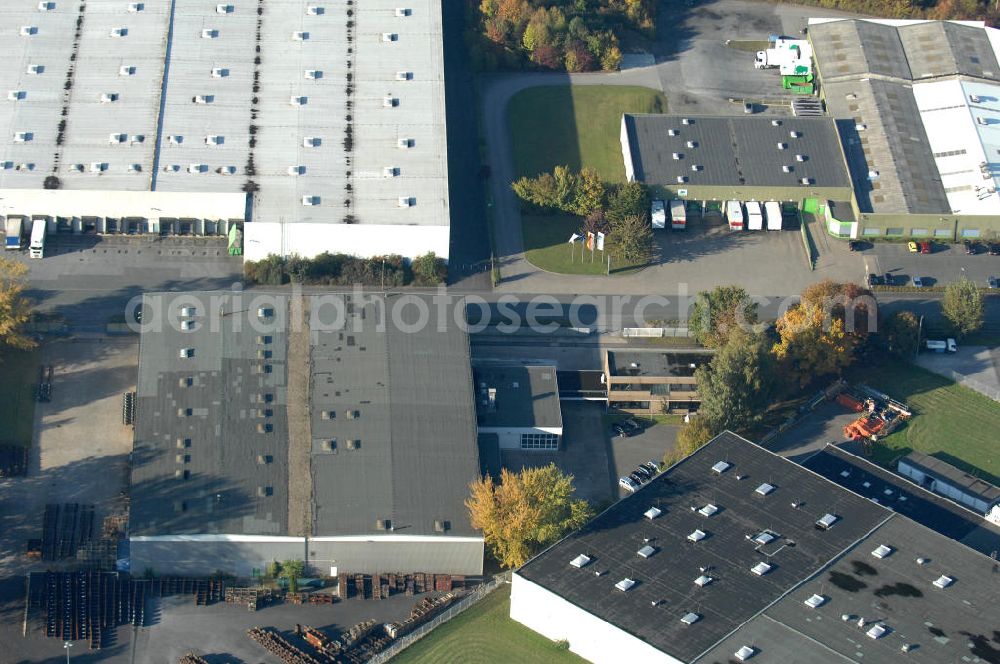 Aerial image Bönen - Industrie-Lagerhalle an der Rudolf-Diesel-Strasse 10 in 59199 Bönen - ein Projekt der Unternehmensgruppe Markus Gerold.