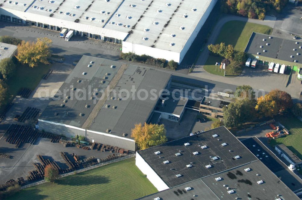 Aerial photograph Bönen - Industrie-Lagerhalle an der Rudolf-Diesel-Strasse 10 in 59199 Bönen - ein Projekt der Unternehmensgruppe Markus Gerold.