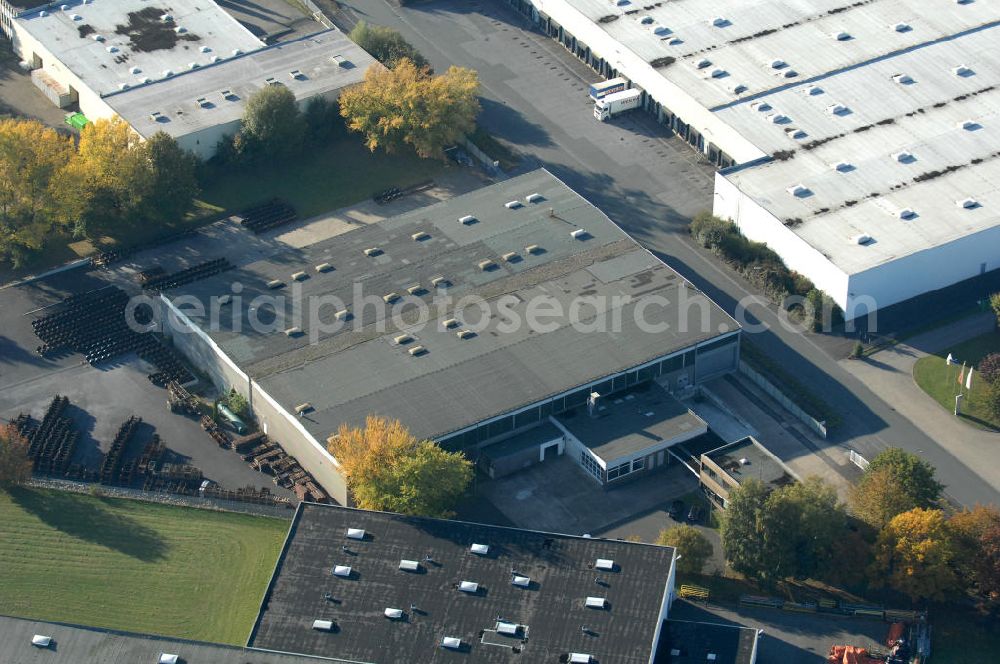 Aerial image Bönen - Industrie-Lagerhalle an der Rudolf-Diesel-Strasse 10 in 59199 Bönen - ein Projekt der Unternehmensgruppe Markus Gerold.