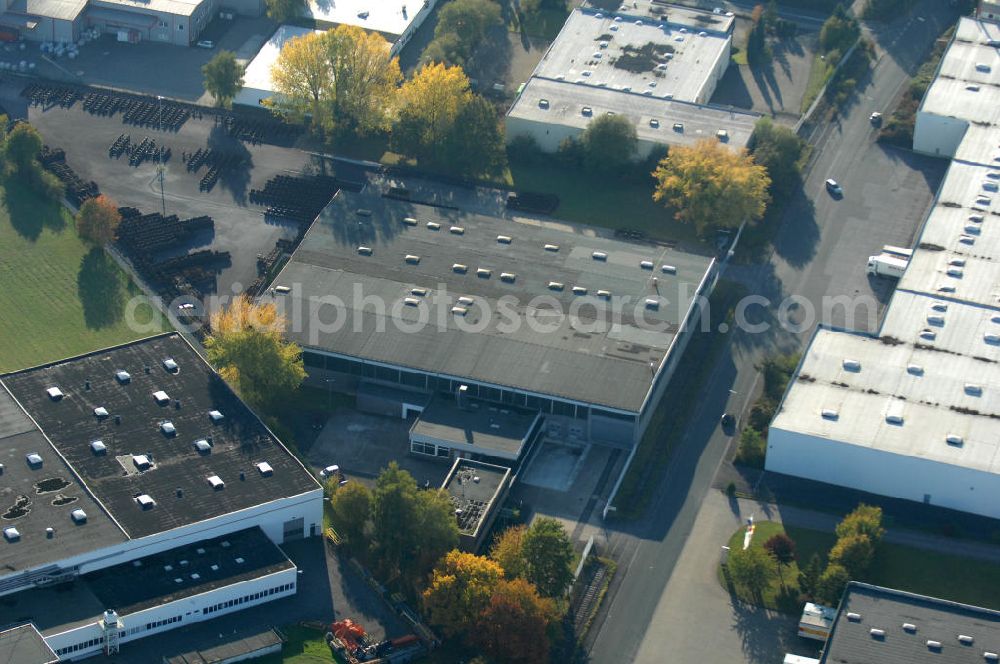 Aerial image Bönen - Industrie-Lagerhalle an der Rudolf-Diesel-Strasse 10 in 59199 Bönen - ein Projekt der Unternehmensgruppe Markus Gerold.