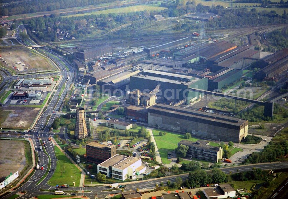 Aerial photograph Oberhausen - Industrial plants of steel plant good hope hut in Oberhausen in the state of North Rhine-Westphalia