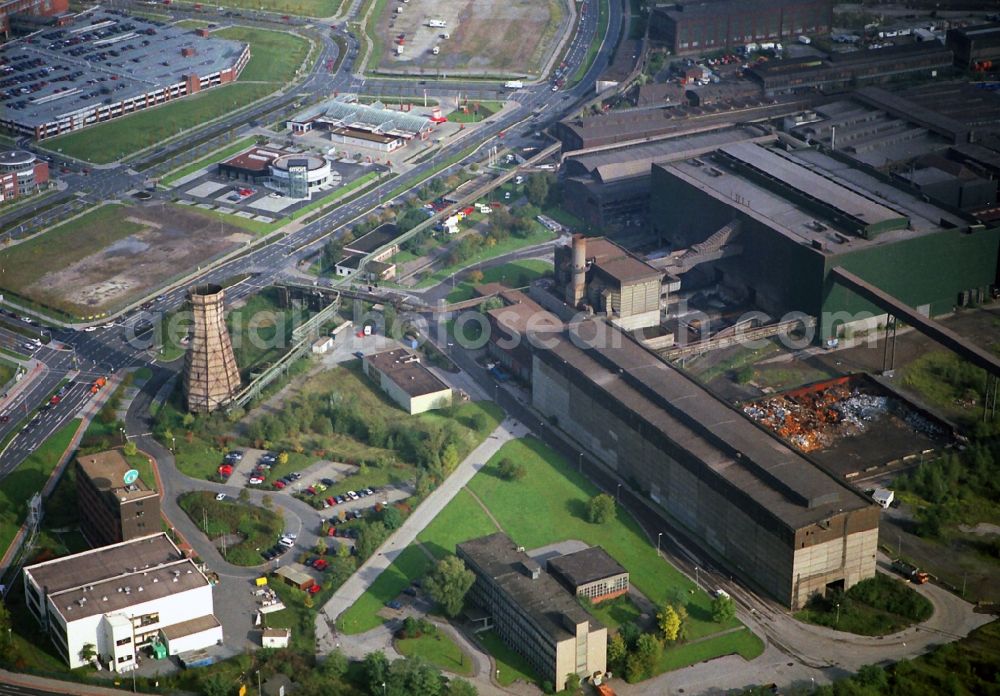 Oberhausen from above - Industrial plants of steel plant good hope hut in Oberhausen in the state of North Rhine-Westphalia