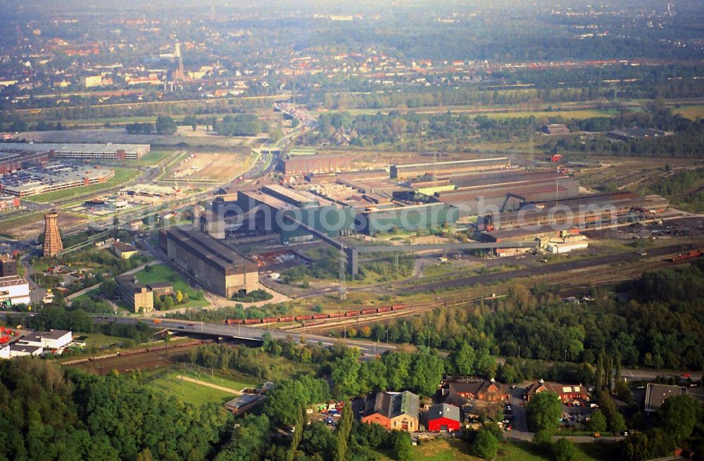 Oberhausen from the bird's eye view: Industrial plants of steel plant good hope hut in Oberhausen in the state of North Rhine-Westphalia