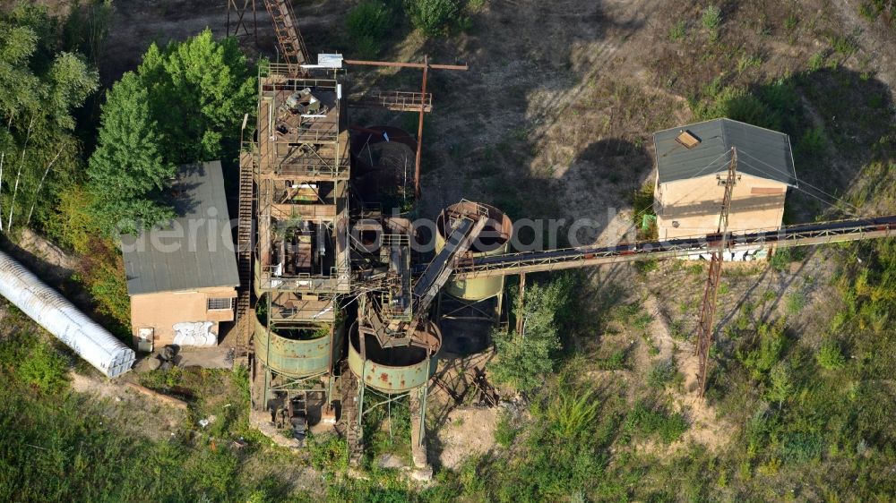 Aerial photograph Neuwied - Industrial wasteland at Steinsee in the state Rhineland-Palatinate, Germany