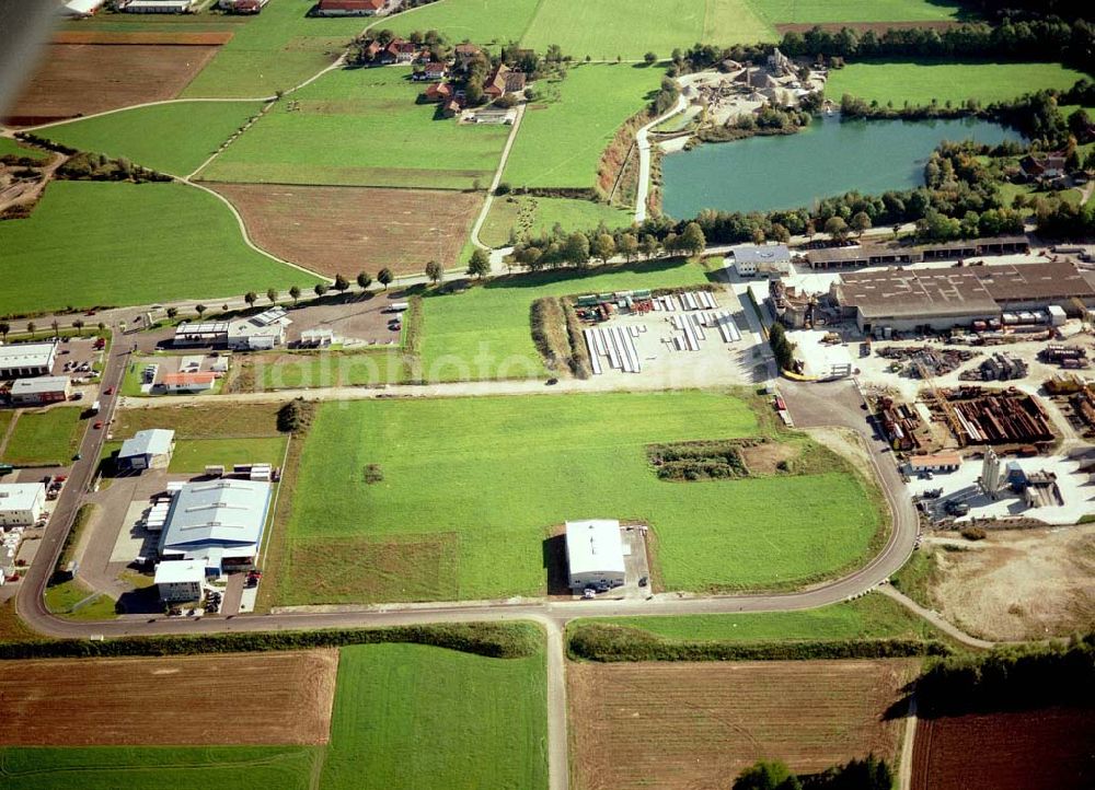 Aerial photograph Freilassing / Bayern - Industriegebiet Freilassing - Süd der Unternehmensgruppe MAX AICHER an der B304 in Freilassing.