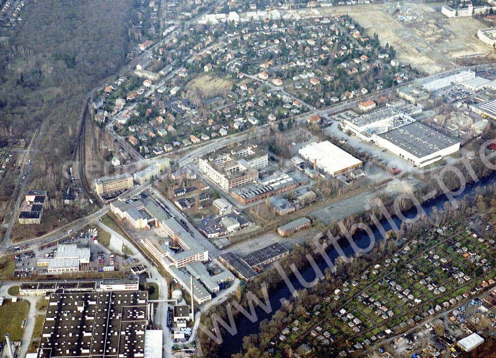 Berlin - Lichterfelde from above - Industriegebiet an der Goerzallee in Berlin - Lichterfelde.