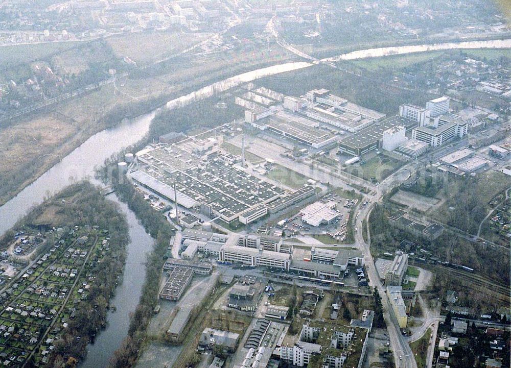 Berlin - Lichterfelde from above - Industriegebiet an der Goerzallee in Berlin - Lichterfelde.