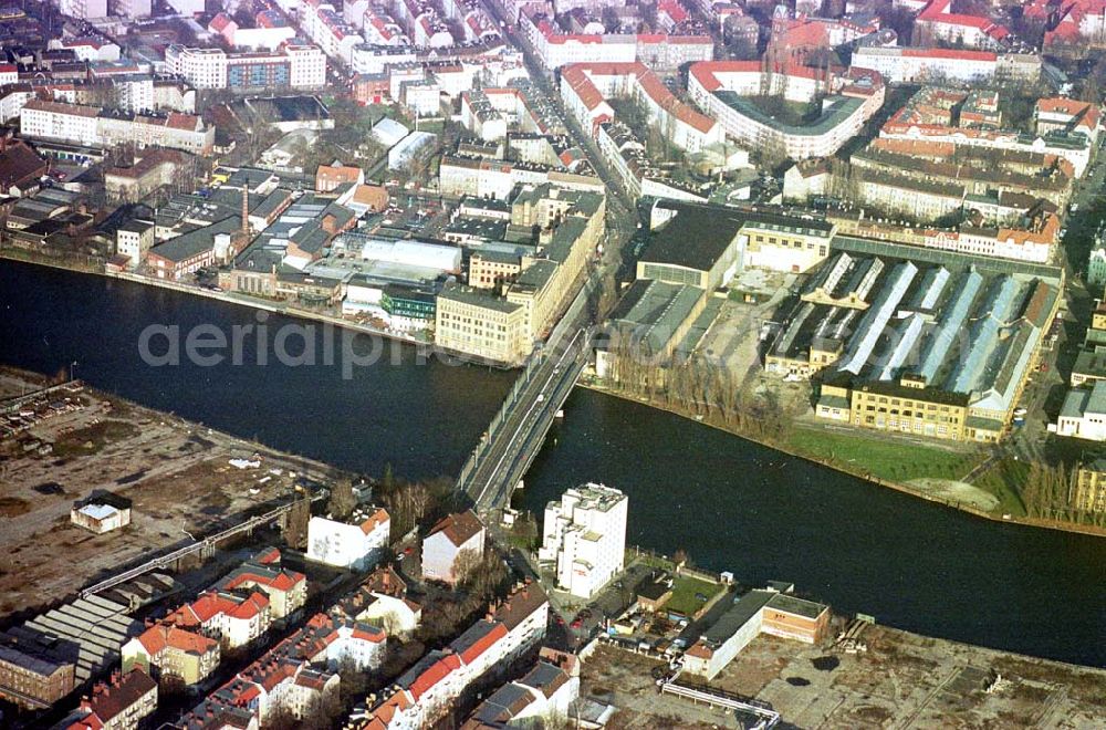 Aerial photograph Berlin - Schöneweide - Industriegebiet Oberschöneweide.