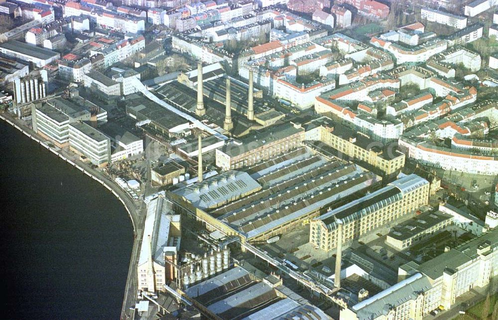 Aerial photograph Berlin - Schöneweide - Industriegebiet Oberschöneweide.