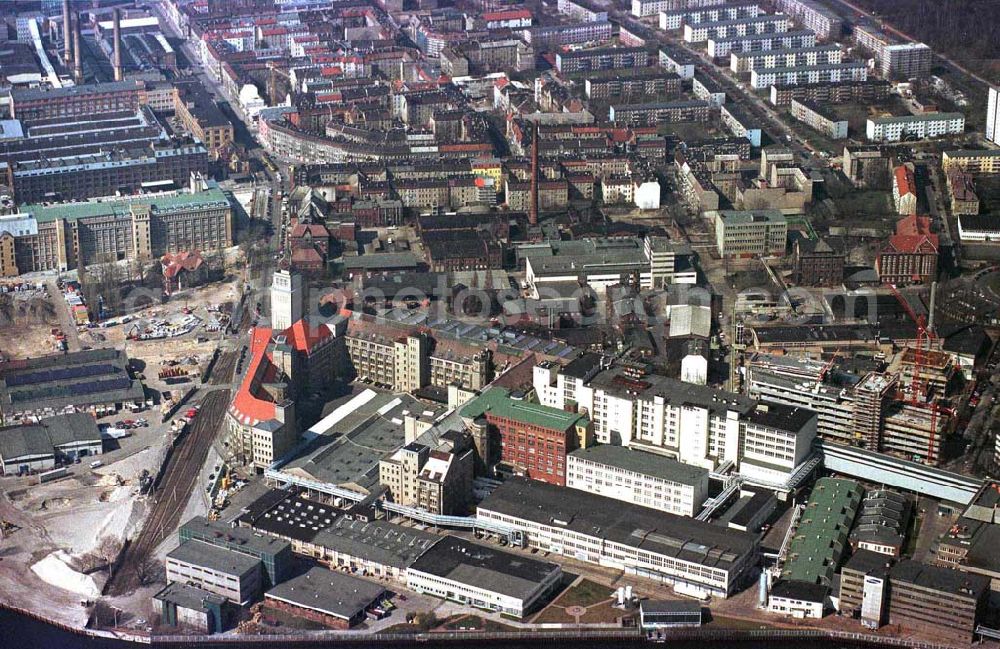 Berlin from the bird's eye view: Industriegebiet Oberschöneweide mit dem ehem. WF Berlin