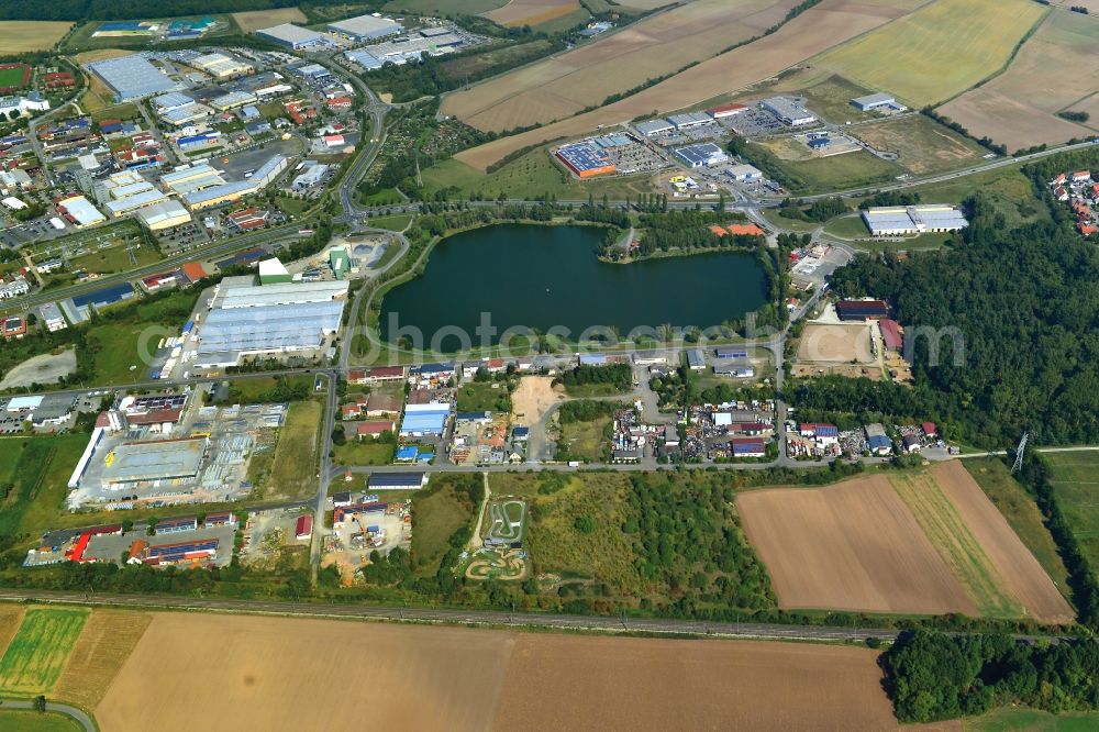 Haßfurt from above - Village - View of the district Hassberge belonging municipality in Hassfurt in the state Bavaria