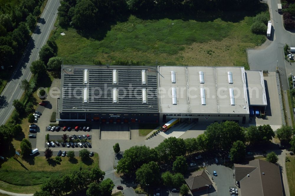 Bergkamen from the bird's eye view: Building industrial and commercial complex of Markus Gerold Group in Bergkamen in the state North Rhine-Westphalia