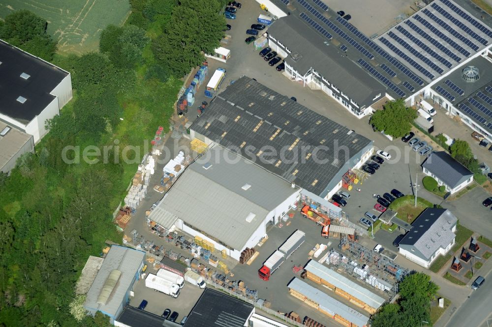 Kamen from above - Building industrial and commercial complex of Markus Gerold Group in Kamen in the state North Rhine-Westphalia