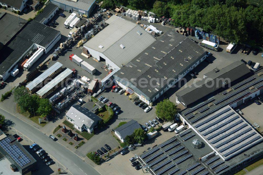 Aerial photograph Kamen - Building industrial and commercial complex of Markus Gerold Group in Kamen in the state North Rhine-Westphalia