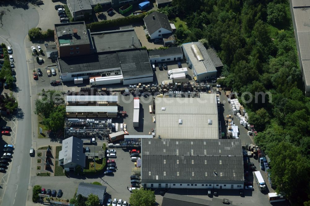 Kamen from the bird's eye view: Building industrial and commercial complex of Markus Gerold Group in Kamen in the state North Rhine-Westphalia