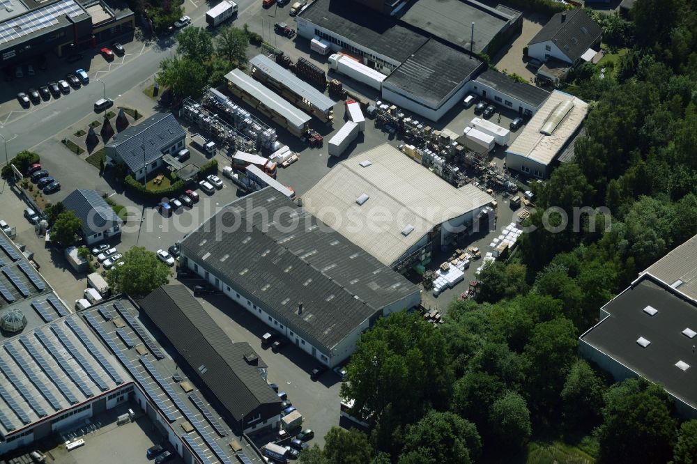 Aerial photograph Kamen - Building industrial and commercial complex of Markus Gerold Group in Kamen in the state North Rhine-Westphalia