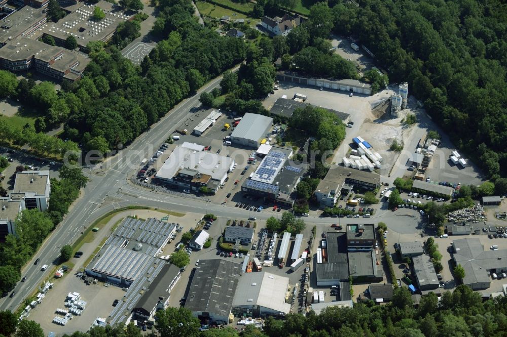 Aerial photograph Kamen - Building industrial and commercial complex of Markus Gerold Group in Kamen in the state North Rhine-Westphalia