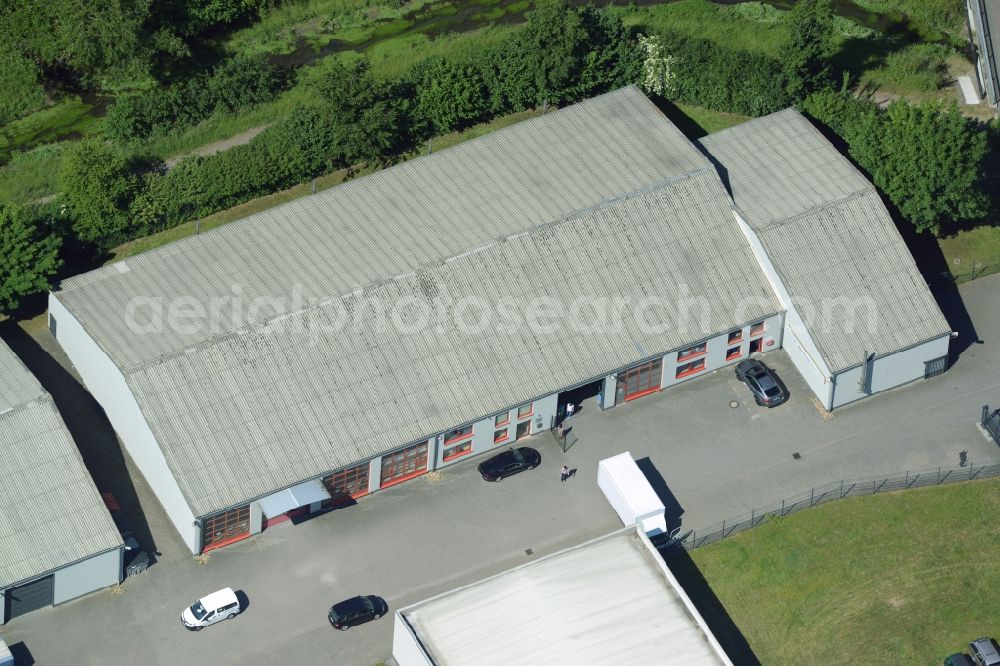 Kamen from above - Building industrial and commercial complex of Markus Gerold Group in Kamen in the state North Rhine-Westphalia