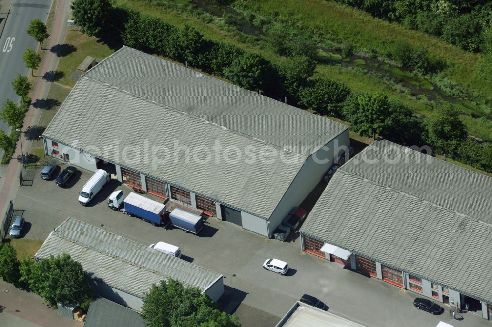 Aerial image Kamen - Building industrial and commercial complex of Markus Gerold Group in Kamen in the state North Rhine-Westphalia