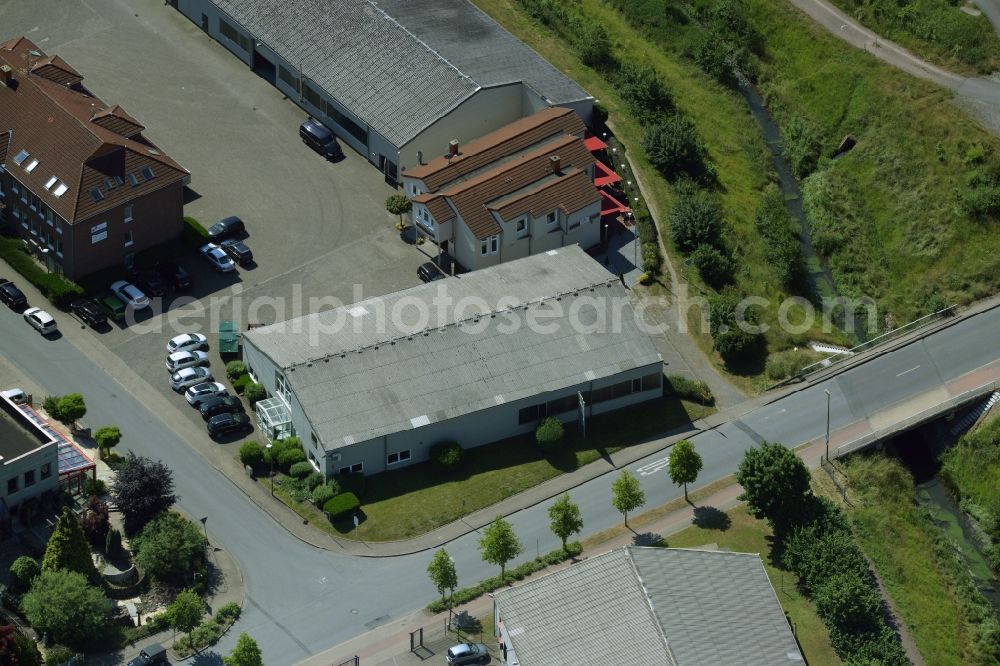 Kamen from the bird's eye view: Building industrial and commercial complex of Markus Gerold Group in Kamen in the state North Rhine-Westphalia