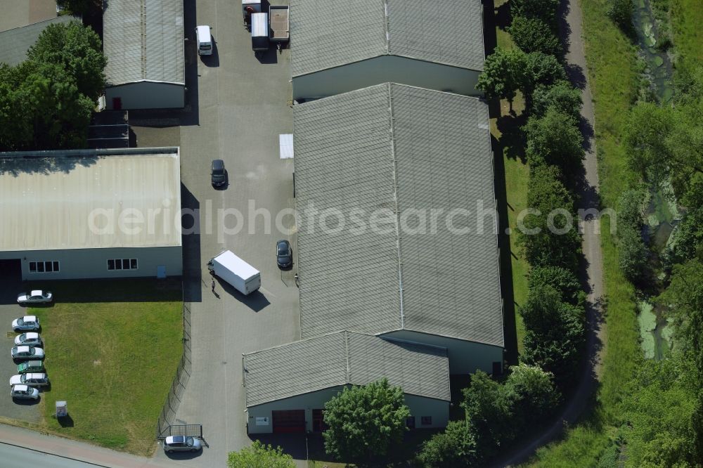 Aerial image Kamen - Building industrial and commercial complex of Markus Gerold Group in Kamen in the state North Rhine-Westphalia