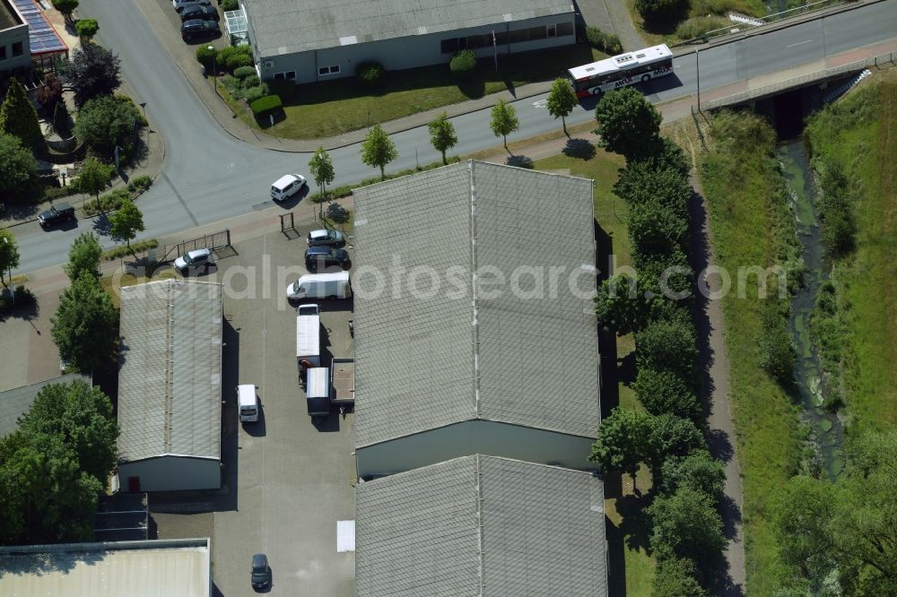 Aerial photograph Kamen - Building industrial and commercial complex of Markus Gerold Group in Kamen in the state North Rhine-Westphalia