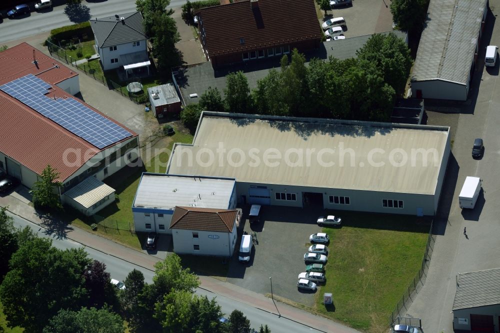 Kamen from above - Building industrial and commercial complex of Markus Gerold Group in Kamen in the state North Rhine-Westphalia