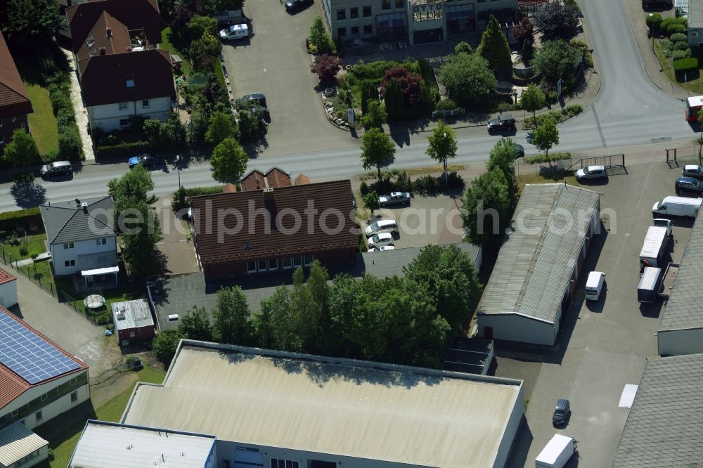 Kamen from the bird's eye view: Building industrial and commercial complex of Markus Gerold Group in Kamen in the state North Rhine-Westphalia