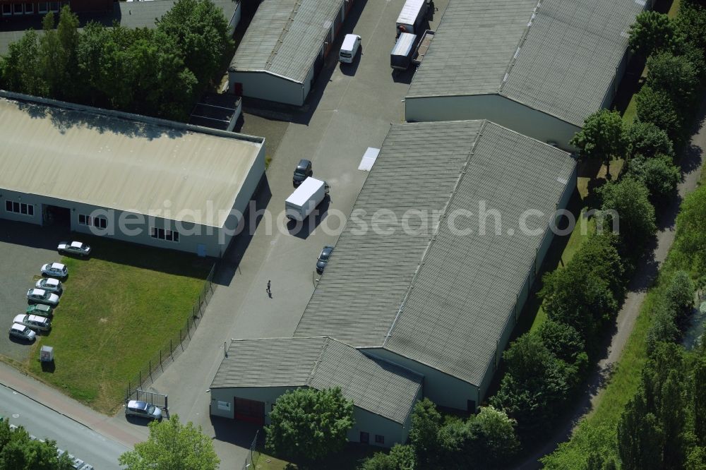 Aerial image Kamen - Building industrial and commercial complex of Markus Gerold Group in Kamen in the state North Rhine-Westphalia