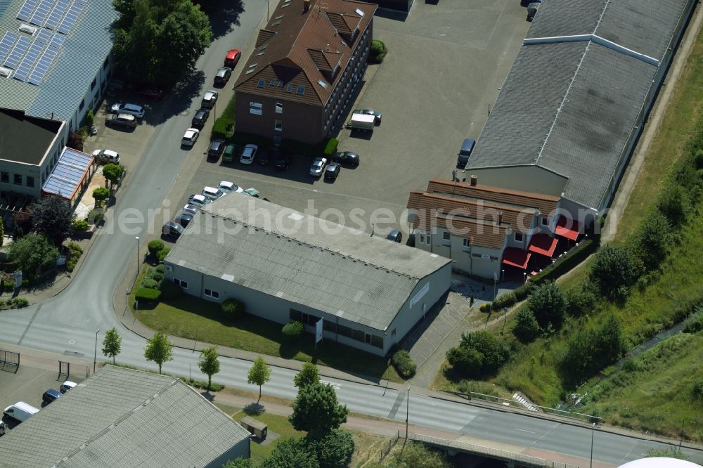 Kamen from above - Building industrial and commercial complex of Markus Gerold Group in Kamen in the state North Rhine-Westphalia