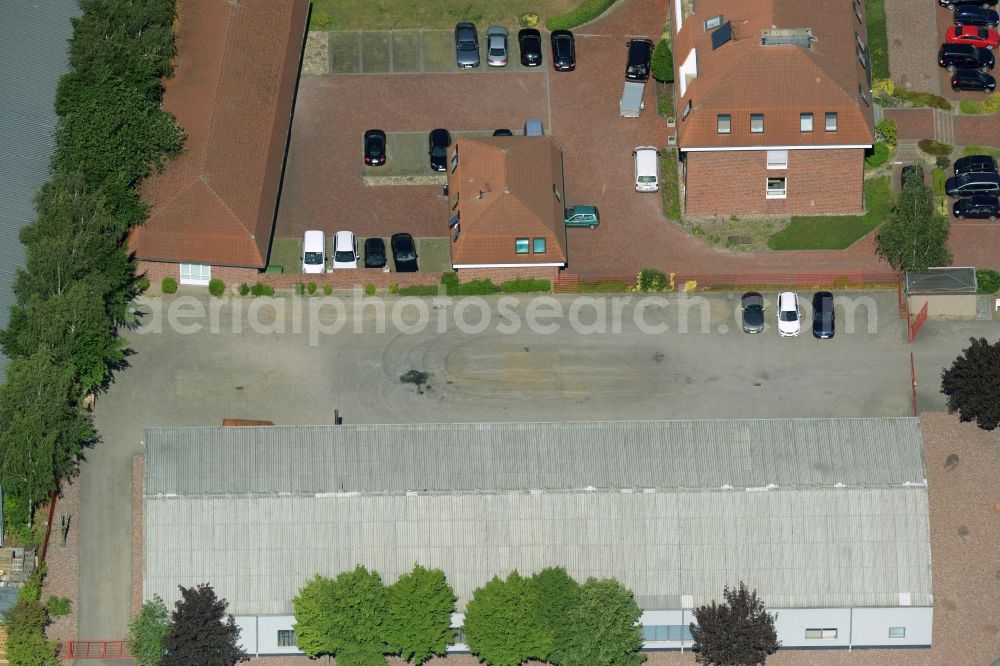 Kamen from above - Building industrial and commercial complex of Markus Gerold Group in Kamen in the state North Rhine-Westphalia