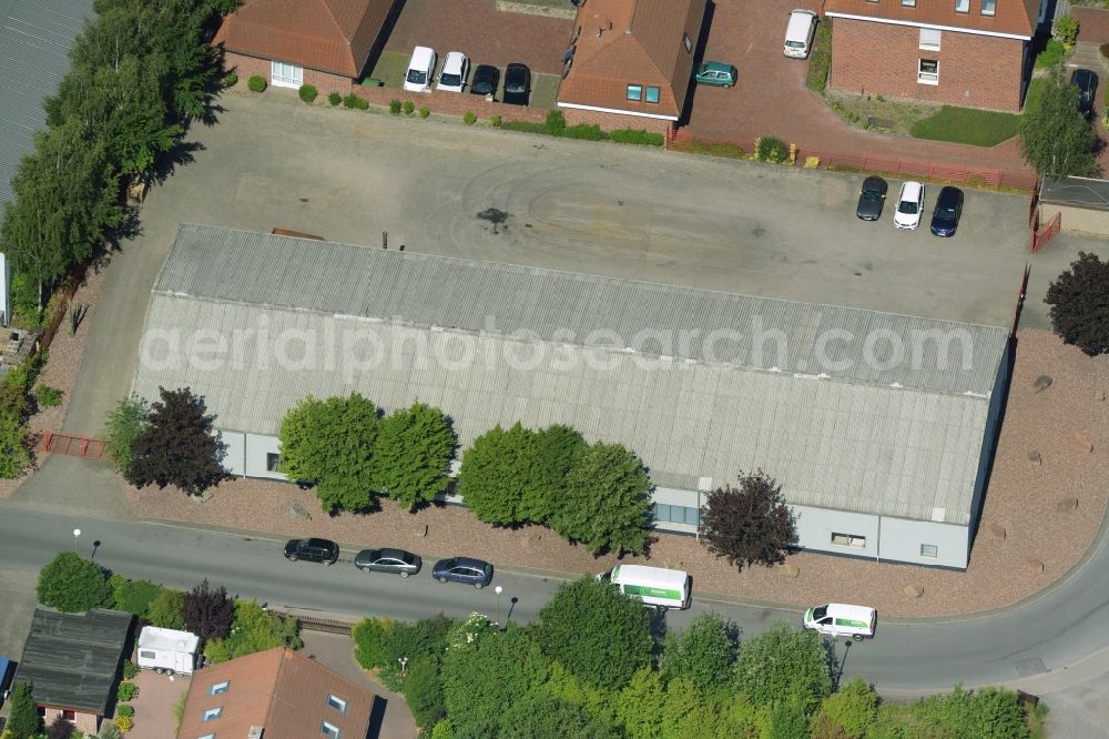 Kamen from the bird's eye view: Building industrial and commercial complex of Markus Gerold Group in Kamen in the state North Rhine-Westphalia