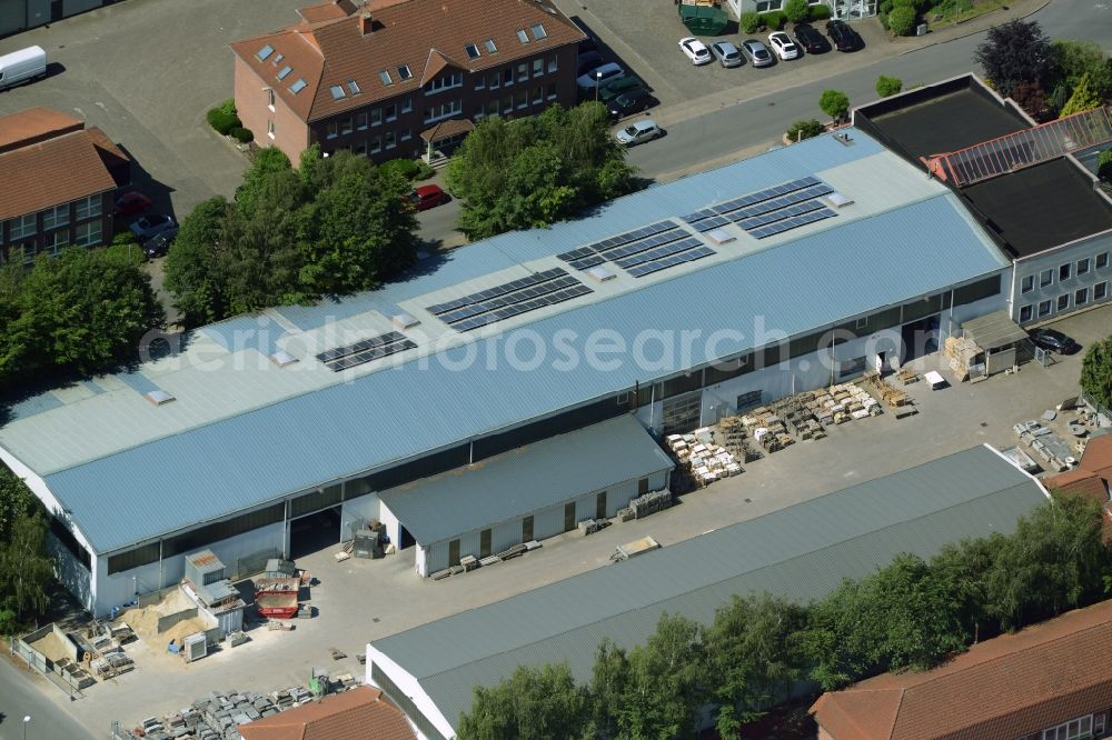 Aerial photograph Kamen - Building industrial and commercial complex of Markus Gerold Group in Kamen in the state North Rhine-Westphalia