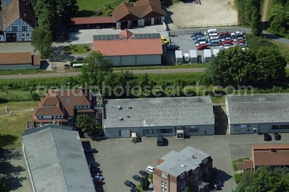 Kamen from the bird's eye view: Building industrial and commercial complex of Markus Gerold Group in Kamen in the state North Rhine-Westphalia