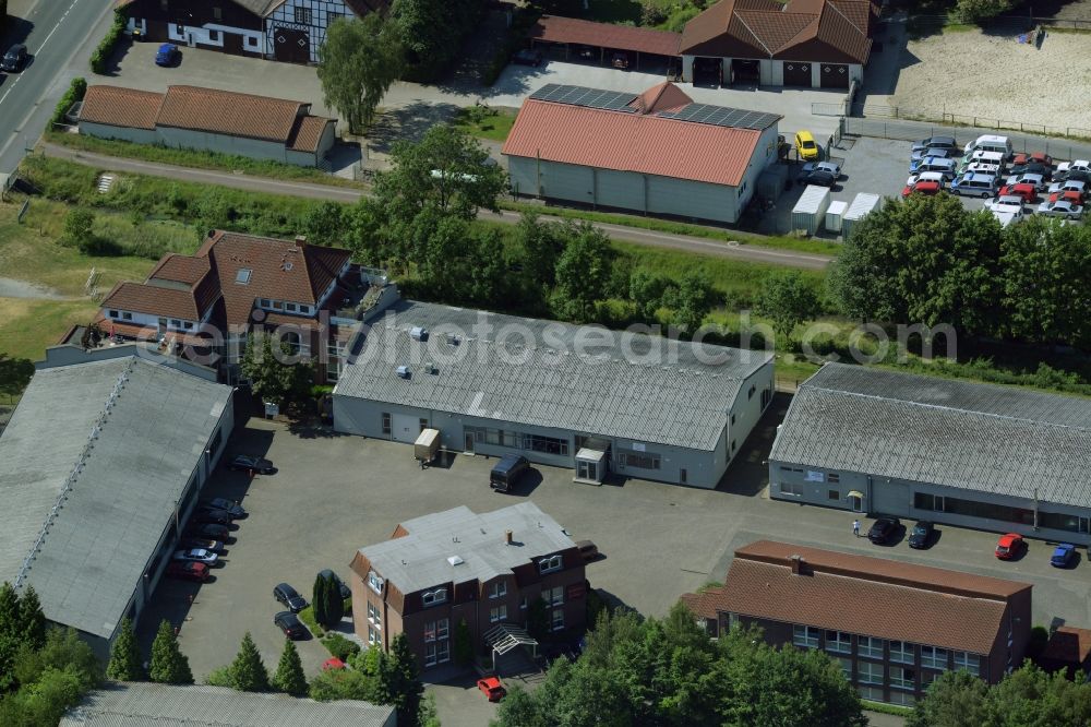 Aerial photograph Kamen - Building industrial and commercial complex of Markus Gerold Group in Kamen in the state North Rhine-Westphalia