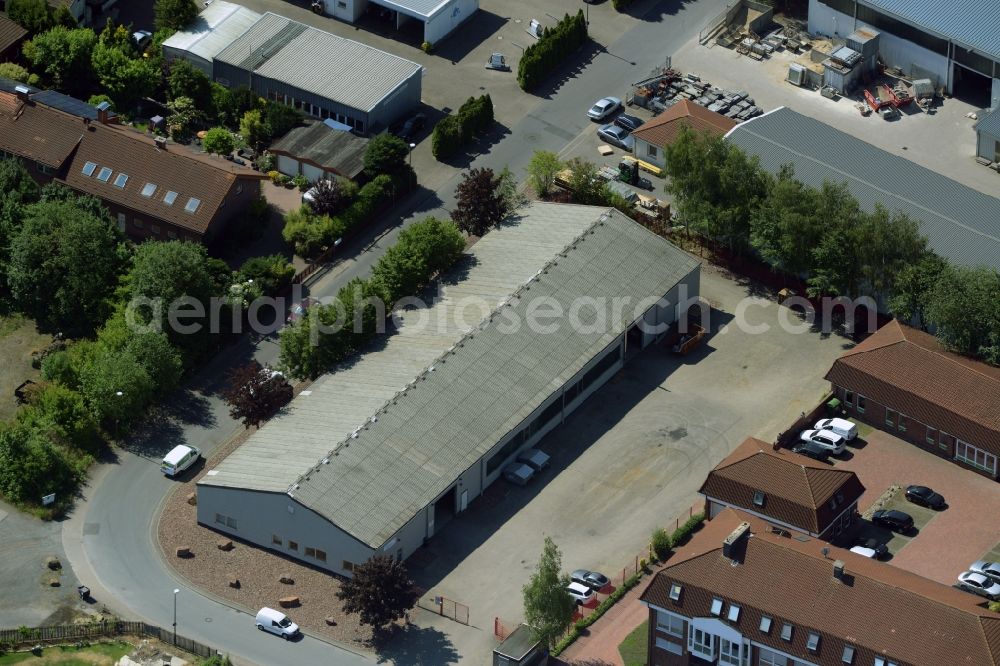 Kamen from the bird's eye view: Building industrial and commercial complex of Markus Gerold Group in Kamen in the state North Rhine-Westphalia