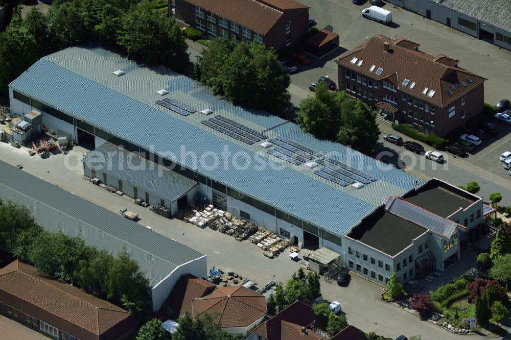 Aerial image Kamen - Building industrial and commercial complex of Markus Gerold Group in Kamen in the state North Rhine-Westphalia