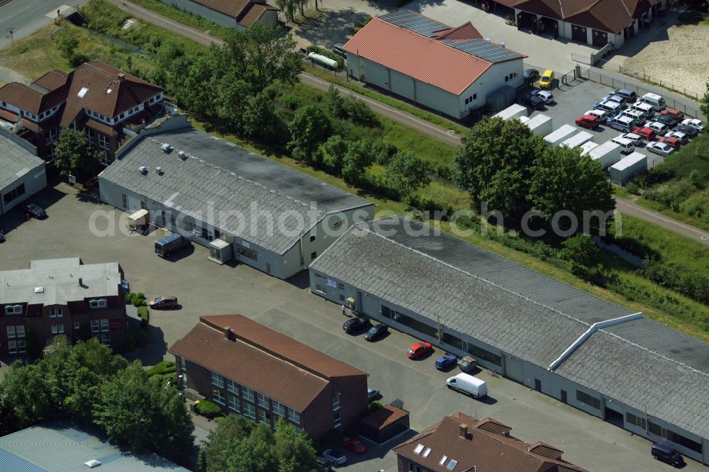 Aerial photograph Kamen - Building industrial and commercial complex of Markus Gerold Group in Kamen in the state North Rhine-Westphalia