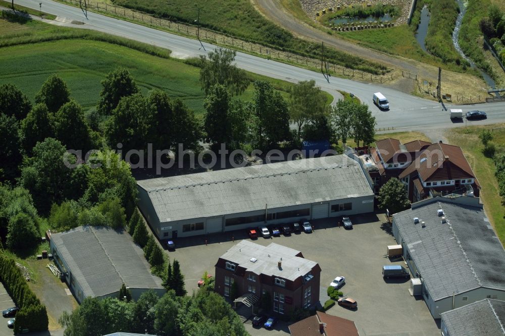 Aerial image Kamen - Building industrial and commercial complex of Markus Gerold Group in Kamen in the state North Rhine-Westphalia