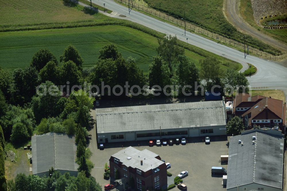 Aerial photograph Kamen - Building industrial and commercial complex of Markus Gerold Group in Kamen in the state North Rhine-Westphalia