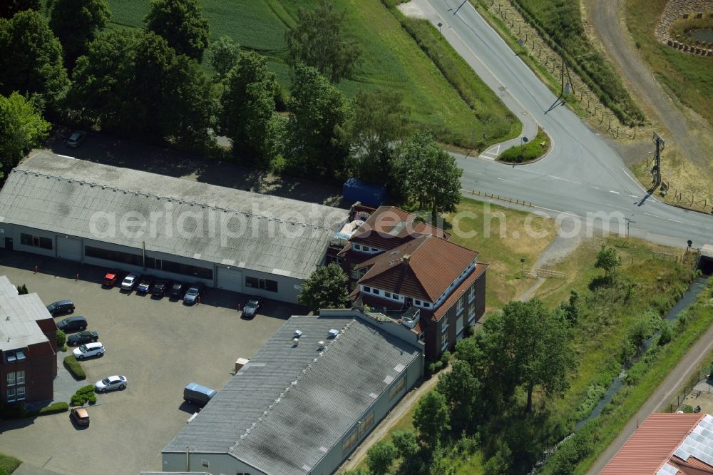 Kamen from above - Building industrial and commercial complex of Markus Gerold Group in Kamen in the state North Rhine-Westphalia