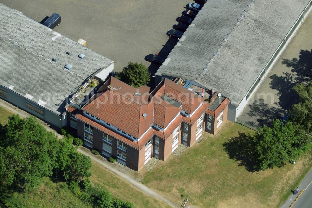 Kamen from the bird's eye view: Building industrial and commercial complex of Markus Gerold Group in Kamen in the state North Rhine-Westphalia