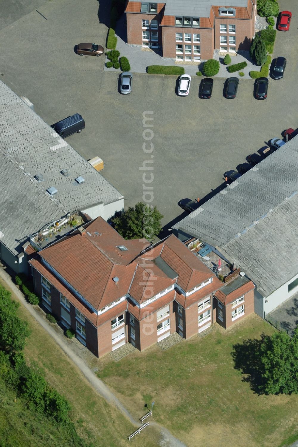 Aerial photograph Kamen - Building industrial and commercial complex of Markus Gerold Group in Kamen in the state North Rhine-Westphalia