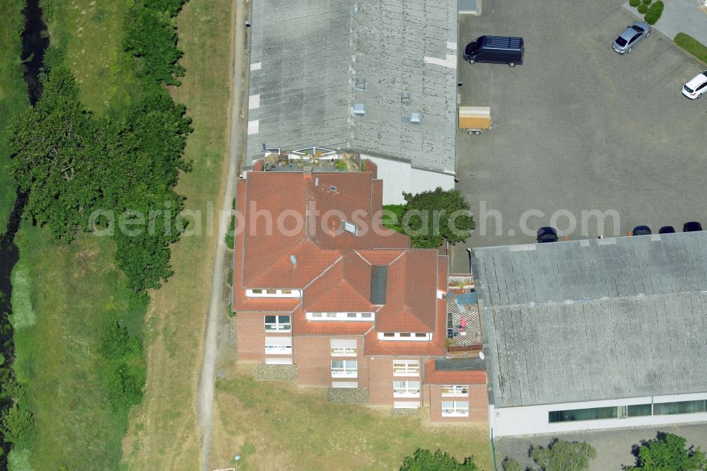 Aerial image Kamen - Building industrial and commercial complex of Markus Gerold Group in Kamen in the state North Rhine-Westphalia