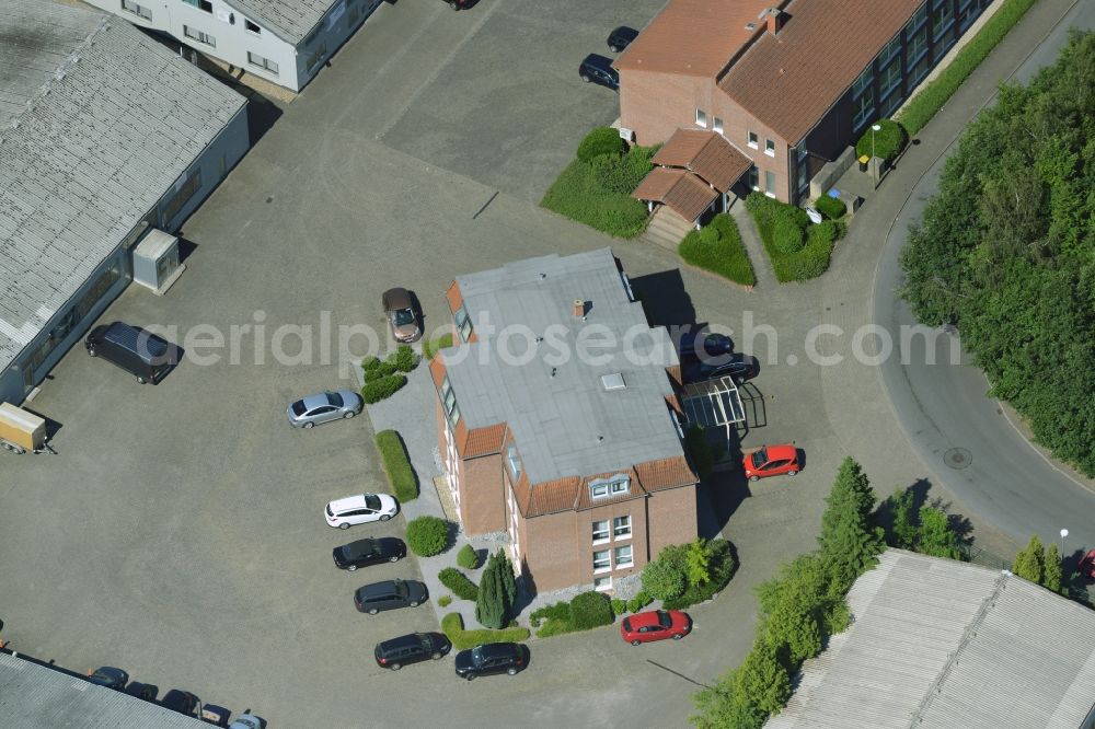 Kamen from above - Building industrial and commercial complex of Markus Gerold Group in Kamen in the state North Rhine-Westphalia